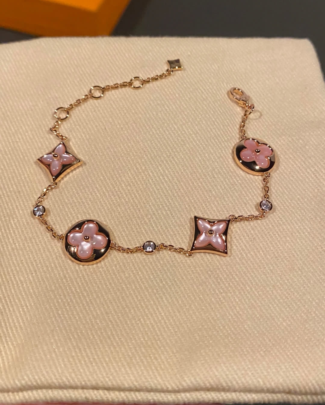 Louis Vuitton Gold Flower Bracelet